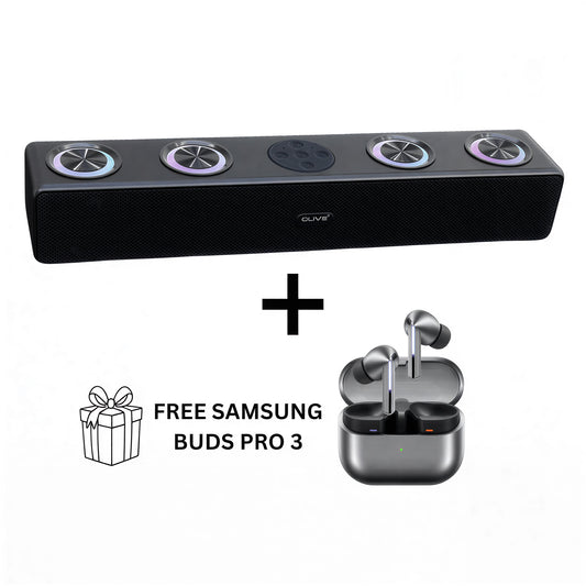 Olive RGB Soundbar (20W) + FREE Buds Pro 3 Included