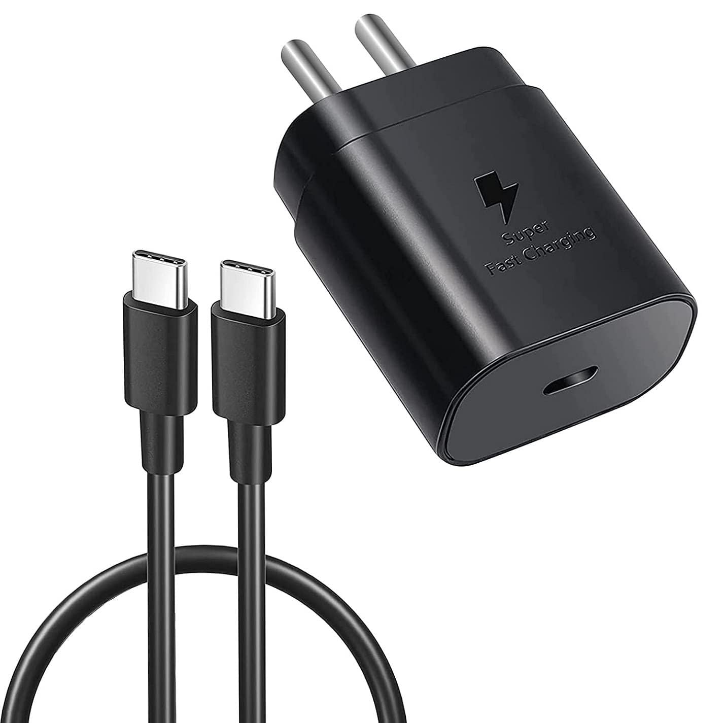 25W Super Fast Charger for Samsung | 100% Original + Free Cable [Open Parcel Allowed]