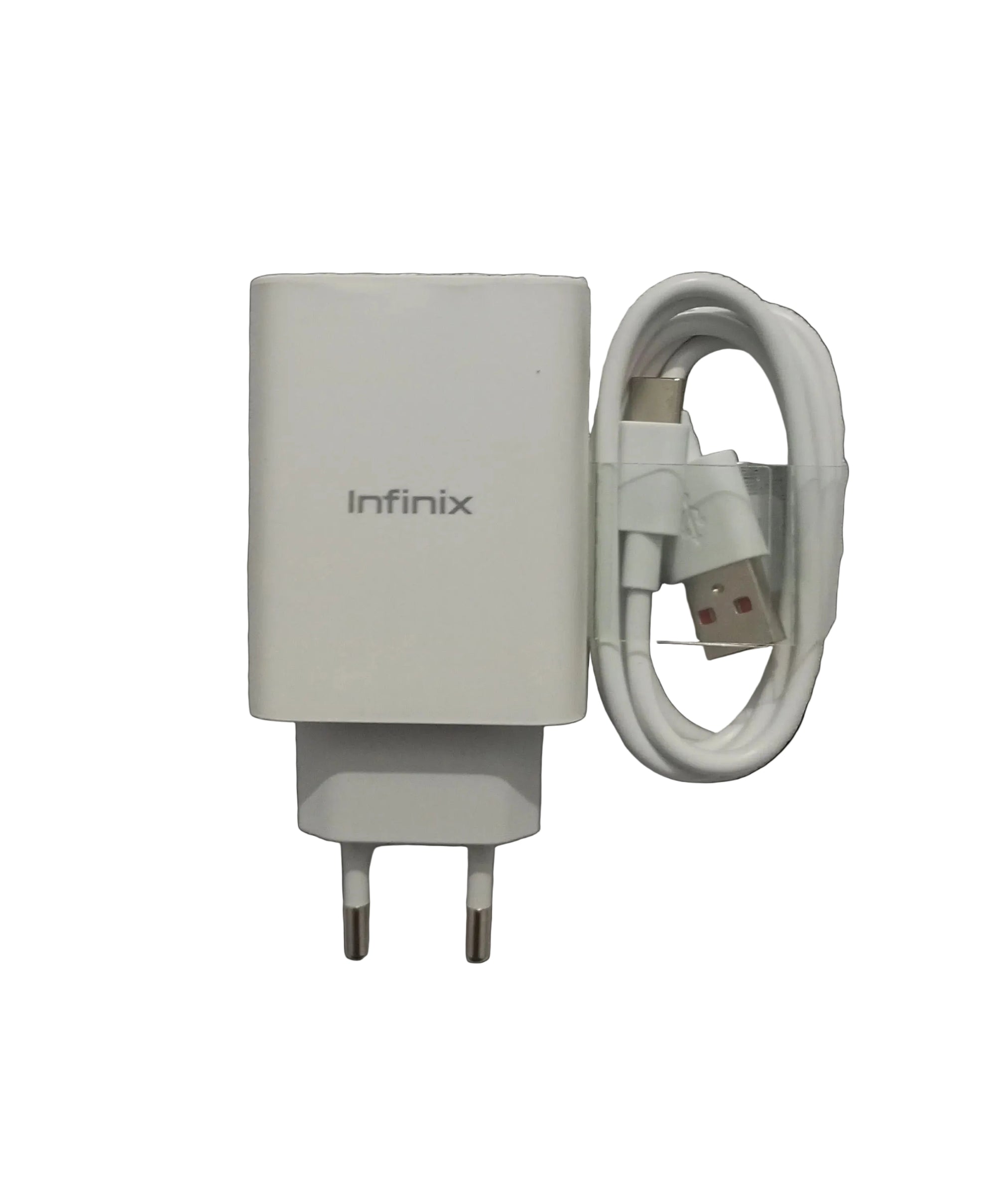 Original Infinix 33W Fast Charge Adapter + Free Type-C Cable [Open Parcel Allowed]