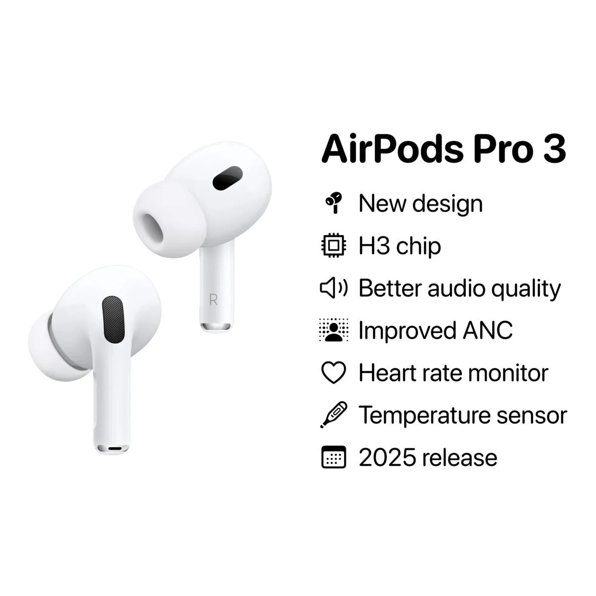 Buy 1 Get 1 Free Airpod Pro 3rd Generation ANC ENABLED High Quality Bass Sound