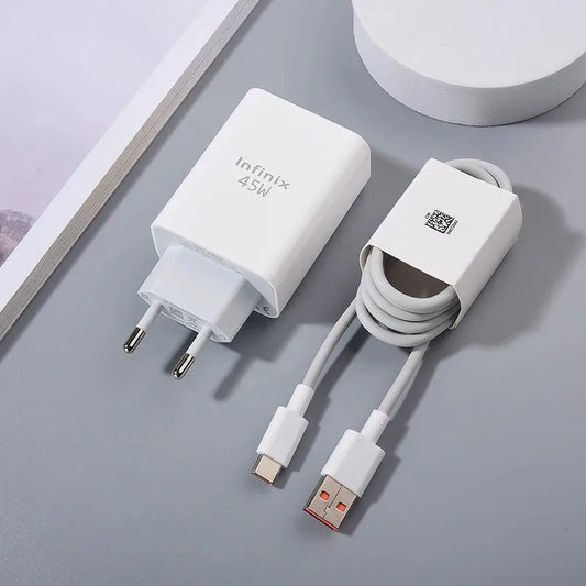 Original infinix 45W Fast Charging Adapter