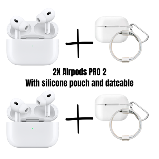 BUY 1 GET 1 FREE AIRPODS PRO 2ND GENERATION ANC BUZZER WITH SILICONE POUCH