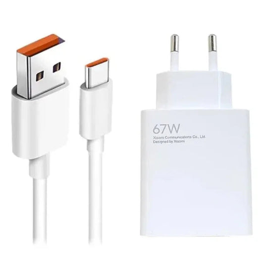 Original Xiaomi Redmi Poco 67W Turbo Charger | 100% Original + Free Cable [Open Parcel Allowed]