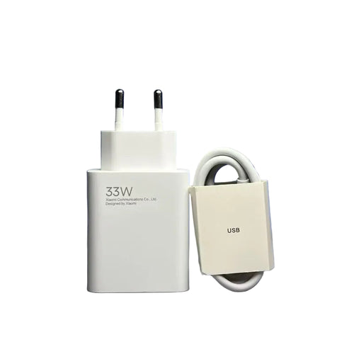 Original Xiaomi Redmi Poco 33W Turbo Charger | 100% Original + Free Cable [Open Parcel Allowed]