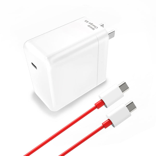 Original OnePlus 65W Warp Charge / SuperVOOC | 100% Original + Free Cable [Open Parcel Allowed]