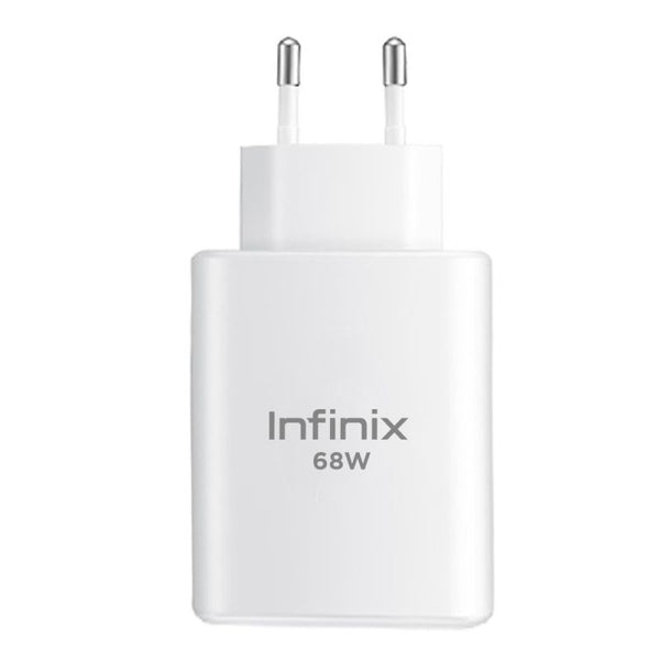 Infinix 68W All-Round FastCharge Charger | 100% Original + Free Cable [Open Parcel Allowed]